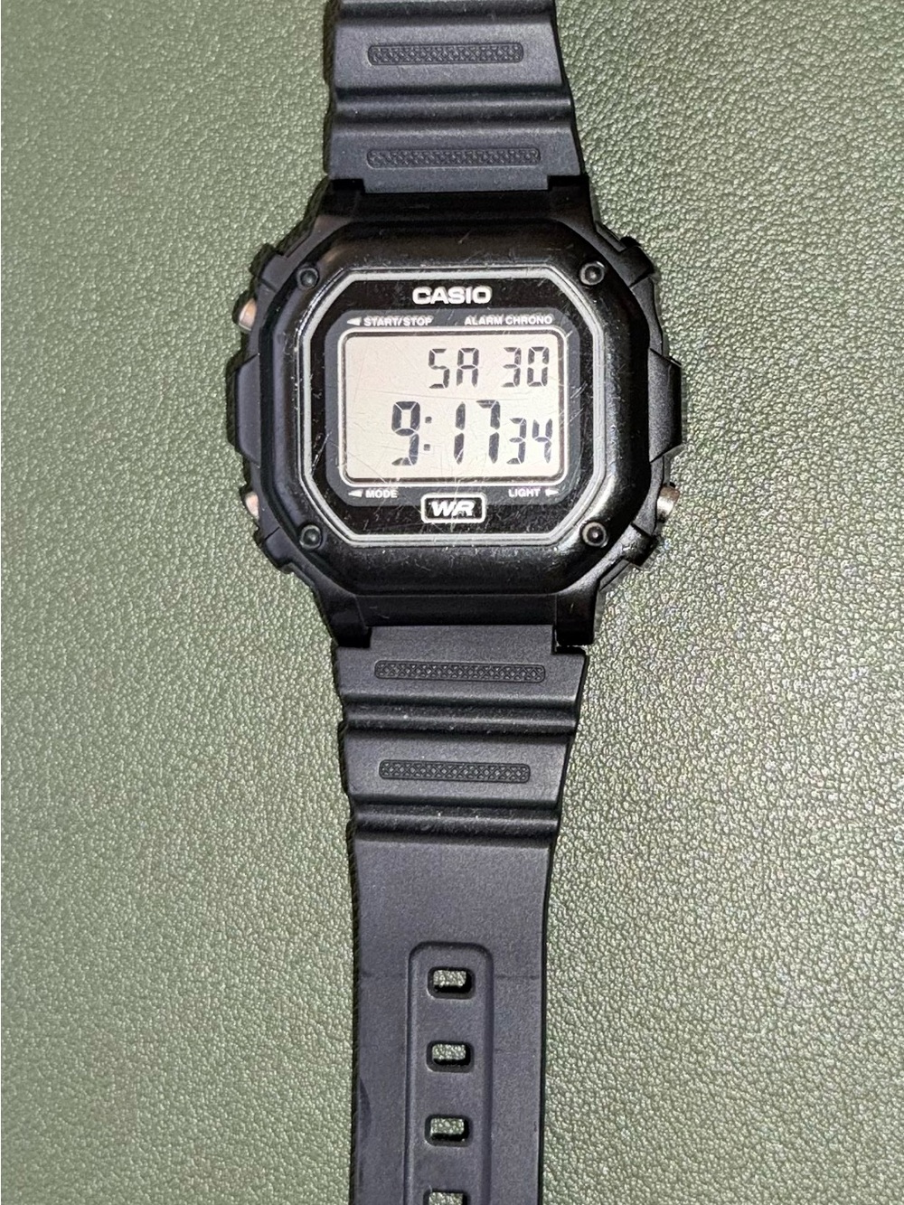 Casio Black Digital Resin Strap Watch